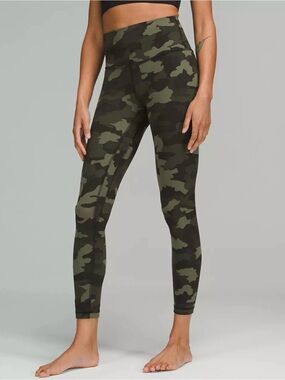 Lululemon Align High-Waisted Heritage 365 Camo Green Leggings Sz6